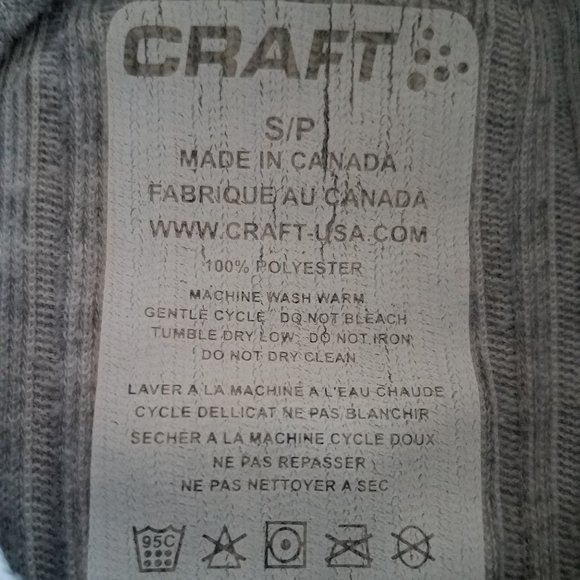 CRAFT Gray Crewneck Front Wind Panel Performance Base Layer Shirt - Women's S - Picture 7 of 11